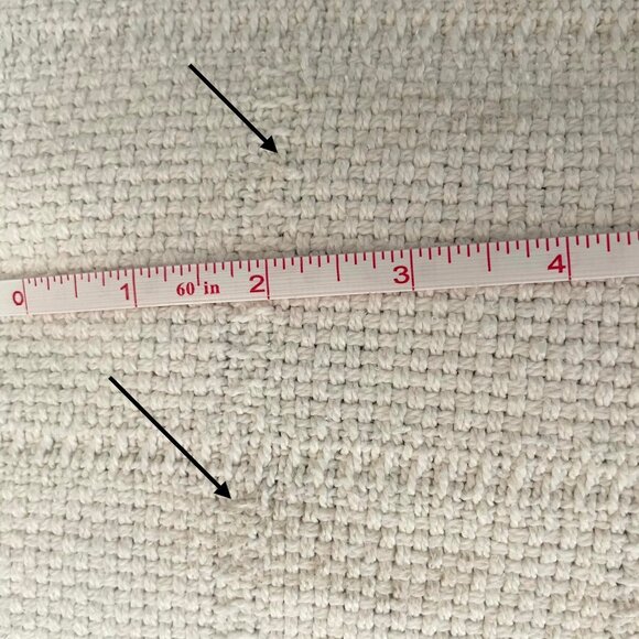 Ralph Lauren 100% Cotton King Size Textured Weave White Blanket, Cozy, Warm - Picture 8 of 11